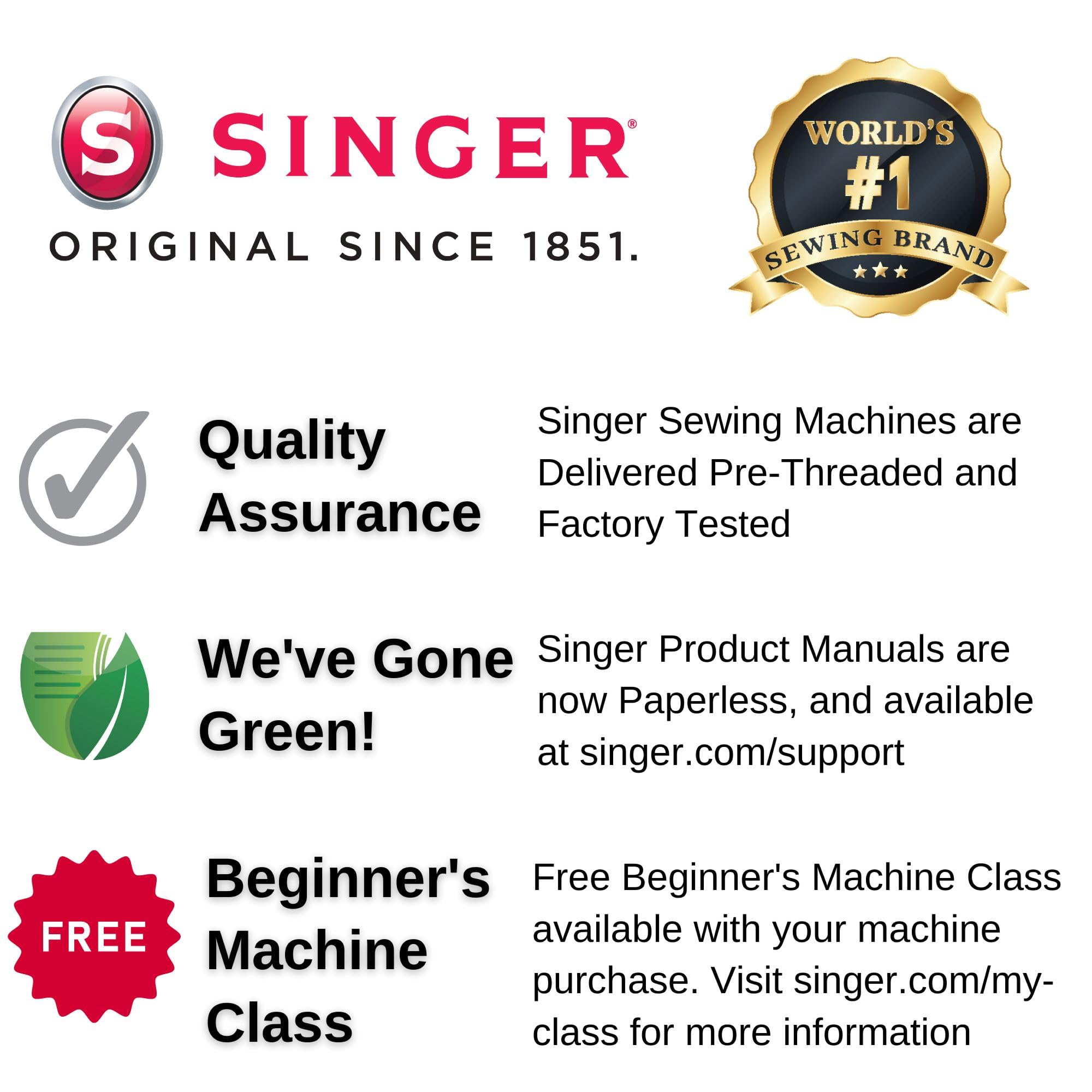 SINGER | 4423 Heavy Duty Sewing Machine With Included Accessory Kit, 97 Stitch Applications, Simple, Easy To Use & Great for Beginners