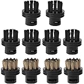 Waitbird 10 Pack Steam Cleaner Brush Heads, Compatible Steam Cleaner, Replacement Parts Accessories Cleaning Brush Head for H