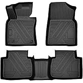 Camry Floor Mats Compatible with 2018-2024 Toyota Camry FWD Models, Non Hybrid or AWD Models,All Weather 3D Tech Waterproof Durable Anti-Slip TPE Floor Liners 1st & 2nd Row Custom-fit Set Accessories