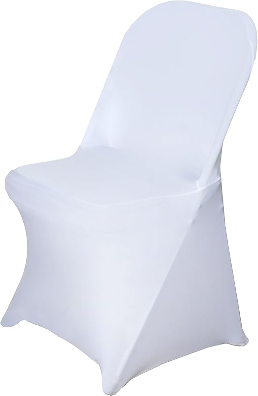 Amazon Com Balsacircle 10 Pcs White Spandex Stretchable Folding