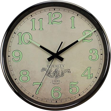 Amazon Co Jp 庭の時計屋外 庭の壁に取り付けられたサイレントクォーツ時計のための12インチの明るいレトロな金属の屋外時計屋外の庭の壁時計 屋外の時計屋内の屋外の装飾時計 ホーム キッチン