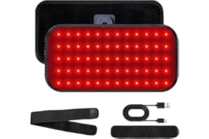 Red Light Belt for Body, 660nm Red & 850nm Near Infrared Portable Belt, 4 Light Modes, 4 Timer Settings and 2 Adjustable Stra