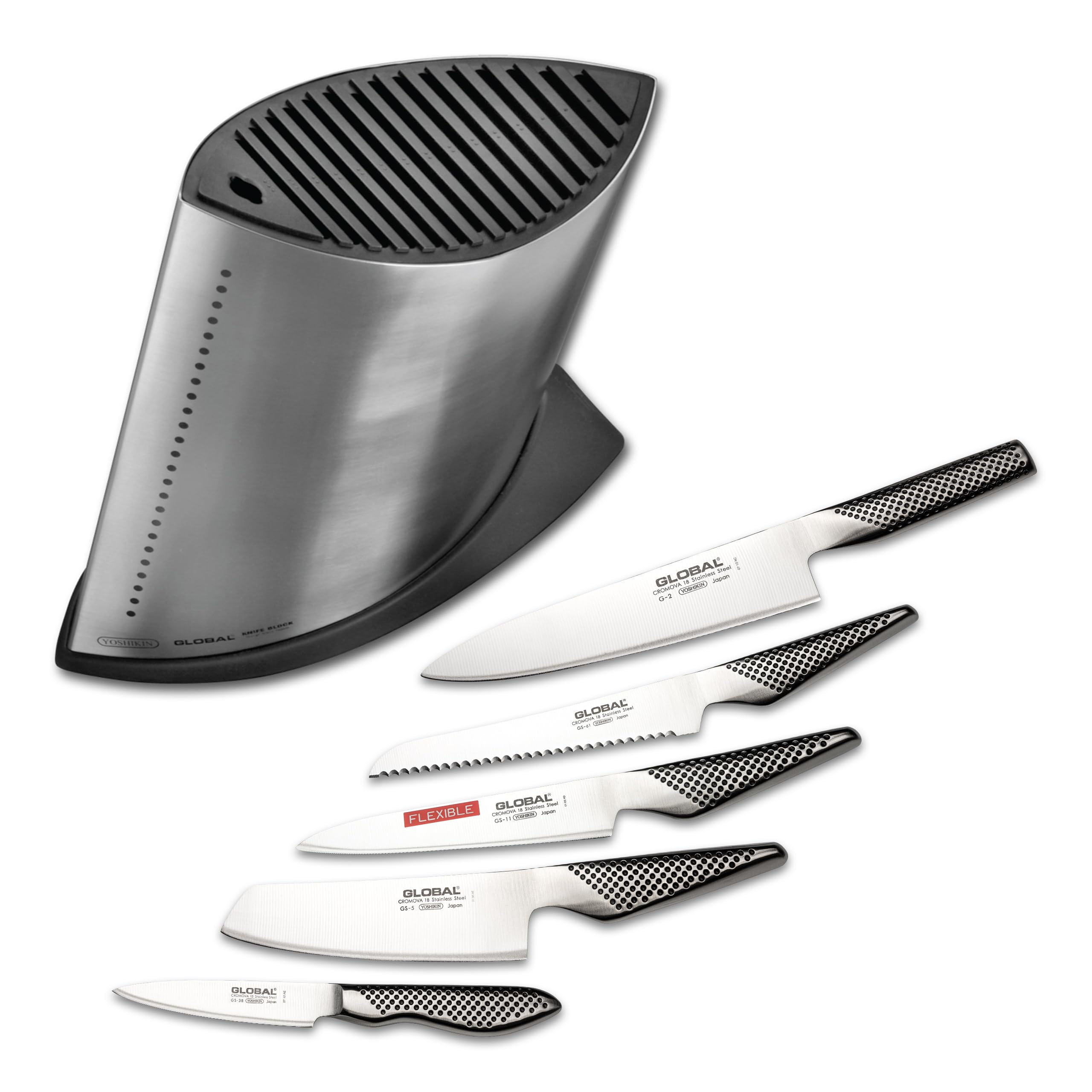 Global Set GKB-52/ST Messerblockset 6-teilig