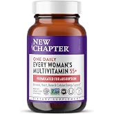 New Chapter Every Woman's One Daily 55+ Multivitamin, 72 Tablets | Supports Immune, Bone and Vision Health, Gentle on the Stomach, Non-GMO, Gluten Free, Dairy Free, Vegetarian, and Kosher