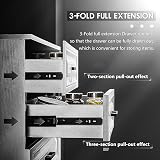 AOLISHENG 350mm Drawer Runners Heavy Duty Side Mount 45kg Ball Bearing 1 Pair view 4