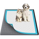 Pee Pad Holder for Dogs,Silicone Dog Puppy Pad Holder, 24 x 24 No Spill Raised Lip High Edge,Portable, Leak-Proof Mat Holder for Dog Training Pads,Square Potty Trays for Home Floor Protection