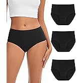 CAOZITOU Merino Wool Womens High Waisted Underwear,Breathable Wool Panties,Moisture Wicking Wooly Briefs for Ladie 3 Pack