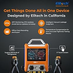 Elitech Digital 4 Valve Manifold Gauge HVAC with