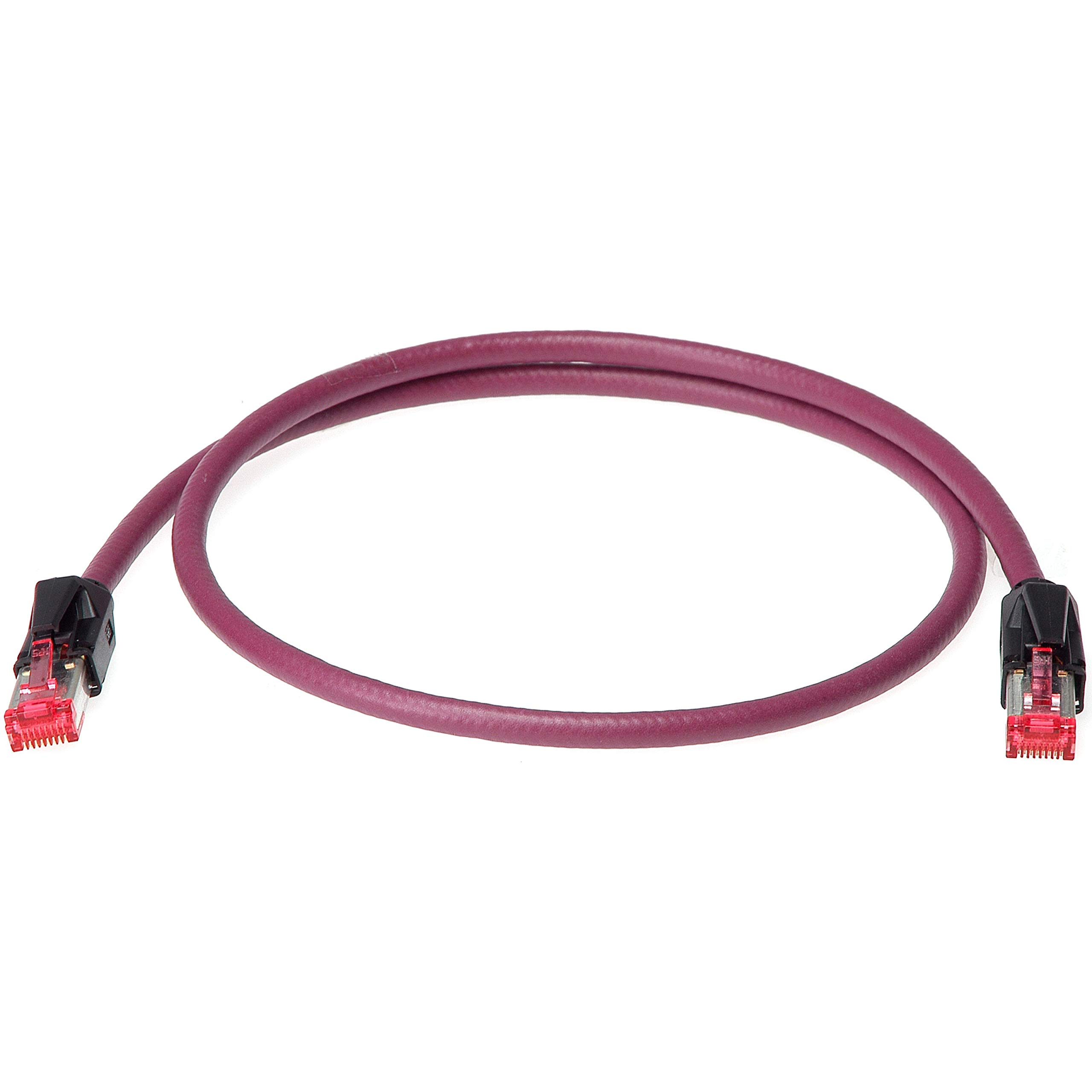Klotz CAT Network Cable, 5 m RJ45 - RJ45, Burgundy Purple - Digital Interface Cables