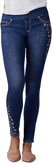 lee women's sculpting slim fit skinny leg pull on jean