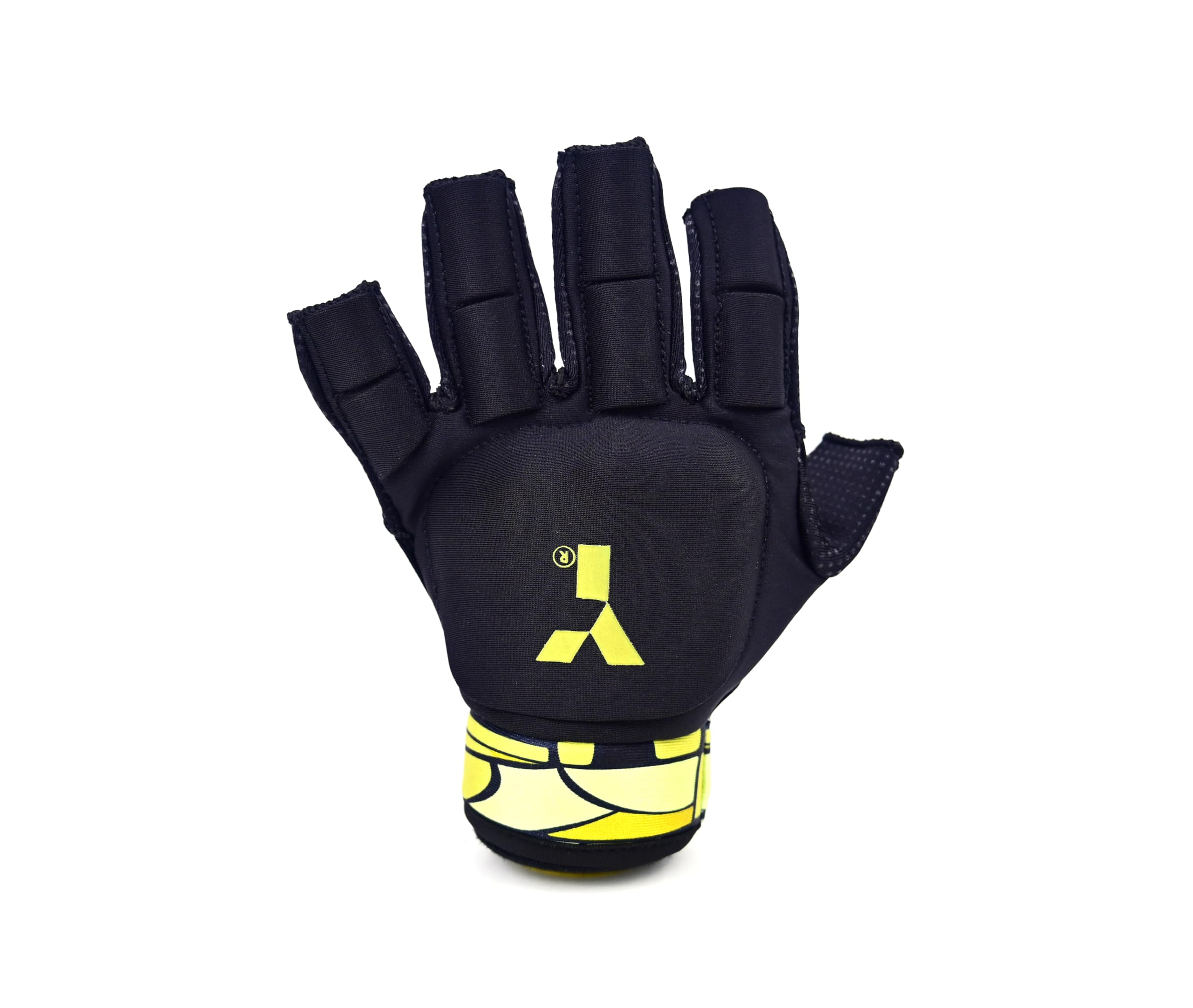 Y Y1 Hockey, MK PRO Shell Glove, Field Hockey Glove, Extra Protection, Reinforced Plastic Glove, Open Palm Design, Full Hand Protection, Kids Gloves, As Used by International Players, Large