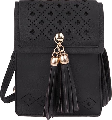 Amazon レディースバッグ スマホポーチ 革 鍵 カード 小銭 小物入れ ポーチ ショルダーバッグ ポシェット ガールズ 収納ポケット ミニ バッグ 可愛い リボン付き 長財布 斜め掛けバッグ 大容量 贈り物 ファッション Lying 小銭入れ