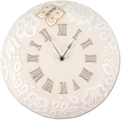 Thun Orologio Da Parete Quadrato Decorato Con Girasoli Accessori Per La Casa Linea Country Ceramica 20 3 X 14 5 X 9 2 Cm Arredamento Country