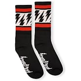 SOCCO x Mike Vallely | Premium Skater Crew Socks | Lightning Bolts | Made in USA