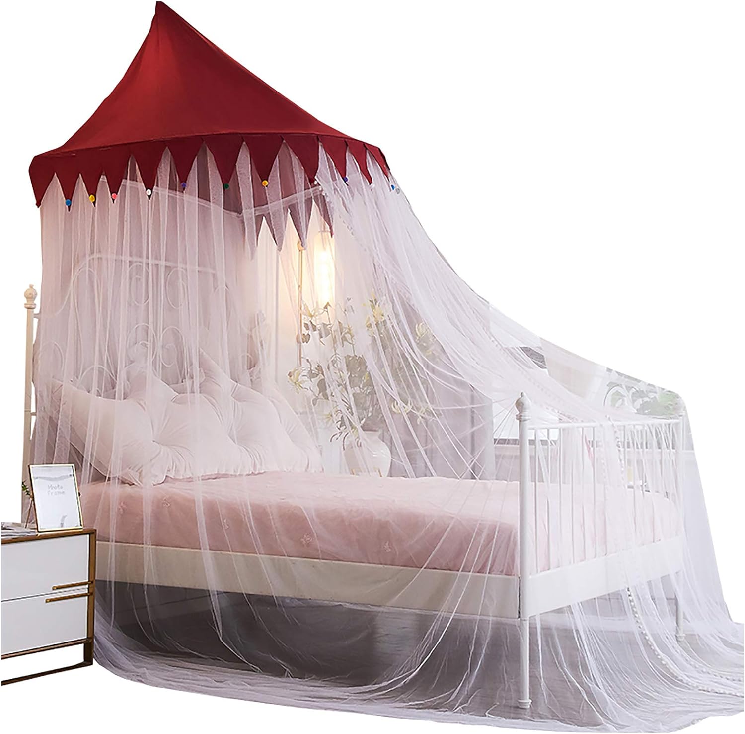 Dome mosquito net bed mosquito net hanging type is easy to install and