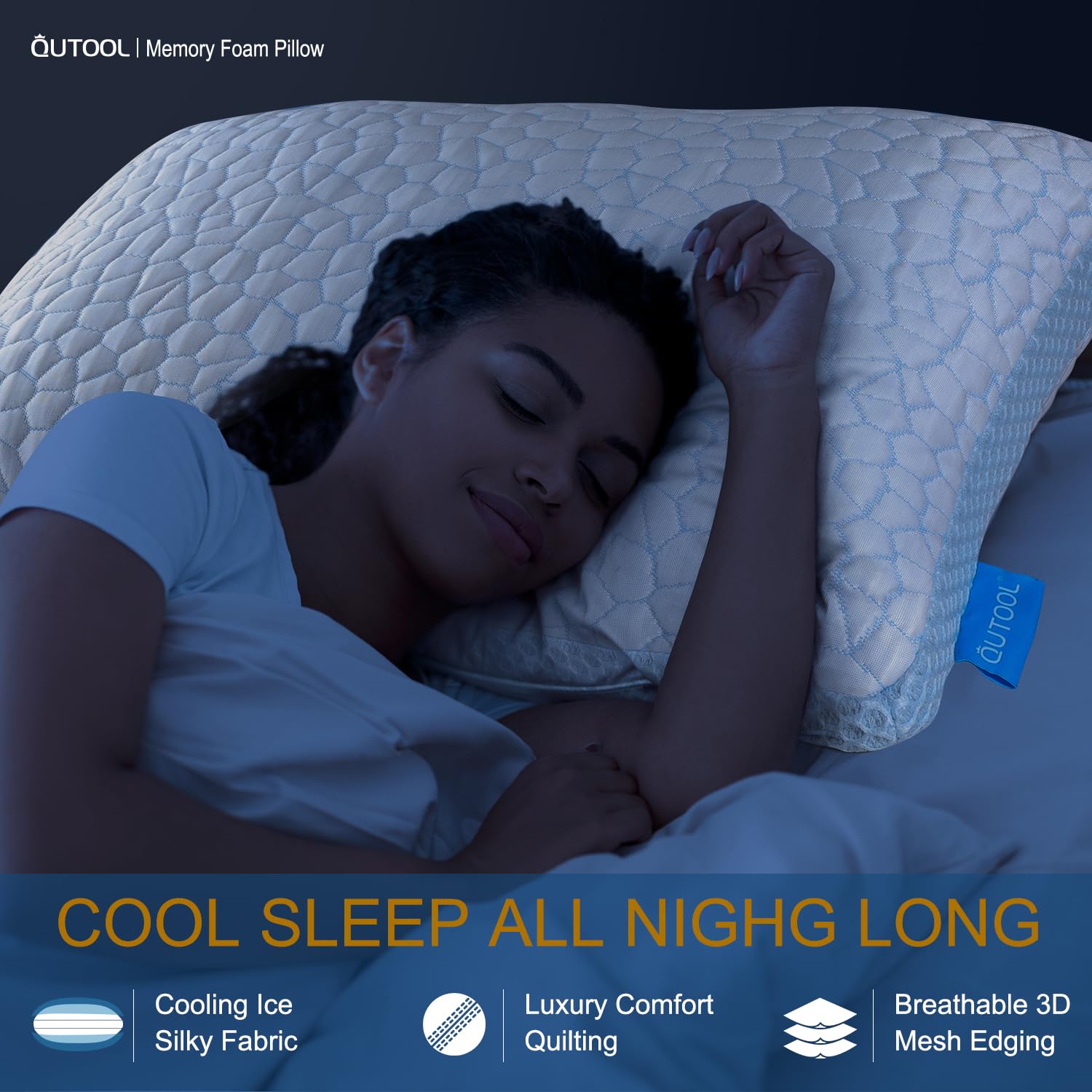 Enhanced Cooling Pillows for Sleeping, Shredded Memory Foam Pillows 2