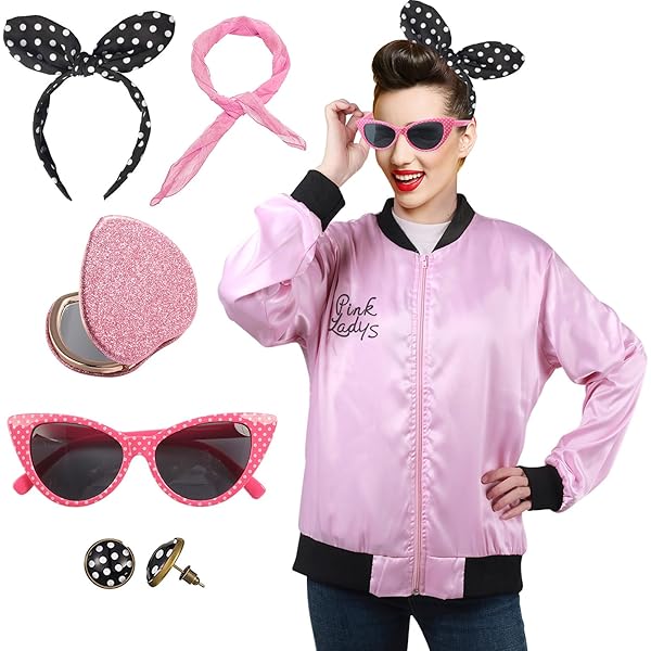 50s cotton jacket PINK 襤褸 Amazon.com: Webeasy 1950s Pink Women's Jacket with Bandana