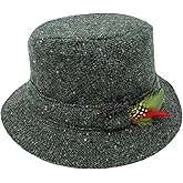 Hanna Hats Irish Walking Hats Donegal Tweed 100% Wool Made in Ireland