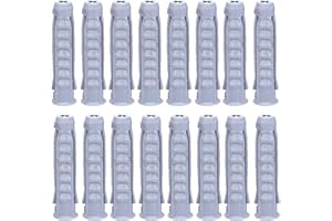JIEYAO 16 Pcs Concrete Wall Anchors for TV Mount Installation, 10x50mm Plastic Heavy Duty Wall Anchors for Concrete or Brick Walls