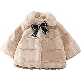 Aivtalk Toddler Girls Winter Fur Coat Cute Thick Jacket Warm Fuzzy Outerwear