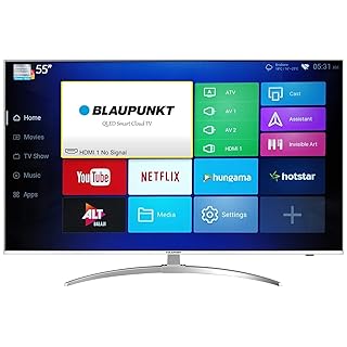 Blaupunkt 139.7 cm (55 inches) 4K Ultra HD QLED Smart TV BLA55QL680 (Black) (2019 Model)