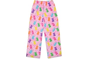 iscream Big Girls Silky Soft Plush Fleece Pants - Snacks & Sweets Collection