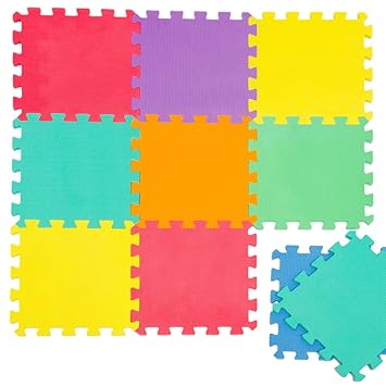 LittleTom TÜV Zertifikat Puzzlematte Baby Spielmatte Krabbelmatte ohne Motive