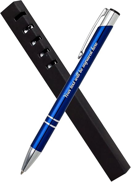 COSMO Bolígrafo – Caja de bolígrafos 02, azul y negro tinta: Amazon.es: Oficina y papelería