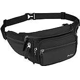 ProCase Fanny Pack Waist Packs for Men Women, Waist Bag Hip Pack for Travel Hiking Running Outdoor Sports