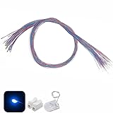 ZZHOB 25pcs Pre-Wired Micro LED Pre-soldered 0402