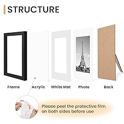 upsimples 5x7 Picture Frame Set of 10, Display