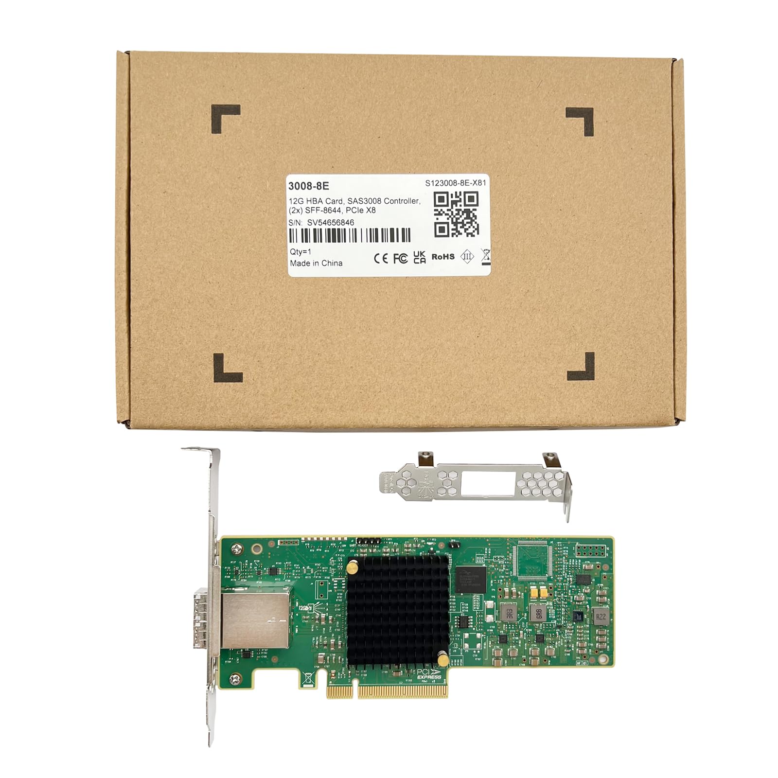 Broadcom Sas 3008 Low-Profile Bracket And Accessories