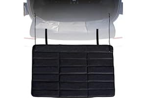 Large Rear Bumper Guard for Cars 38 x 25 inches Anti-Scratch Trunk Mat | Universal SUV Bumper Protector for Preventing Scratches During Loading and Unloading, Foldable, Black