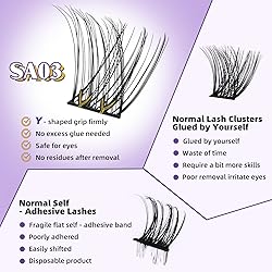Self Adhesive Eyelashes SA03 48 PCS Self Adhesive
