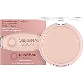 Mineral Fusion Pressed Powder Foundation - Matte Finish Face Powder for Fair Skin with Pink/Red Undertones - Age Defying Natural Makeup - Talc Free, Vegan, Hypoallergenic (Cool 1)
