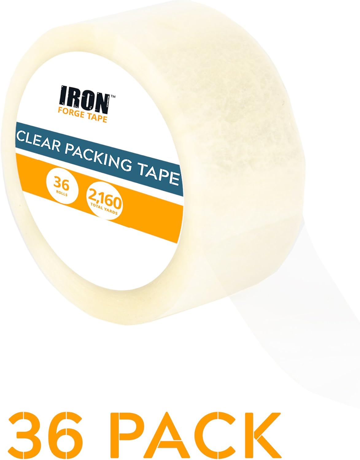 36 Clear Packing Tape Rolls 1.88 Inch x 60 Yards, 2.7mil
