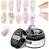 SUPWEE 3D Nail Sculpting Gel Solid Builder Gel for Nails Art, Non-Sticky Hand Hard Gels for Extension Moding Carving DIY at H
