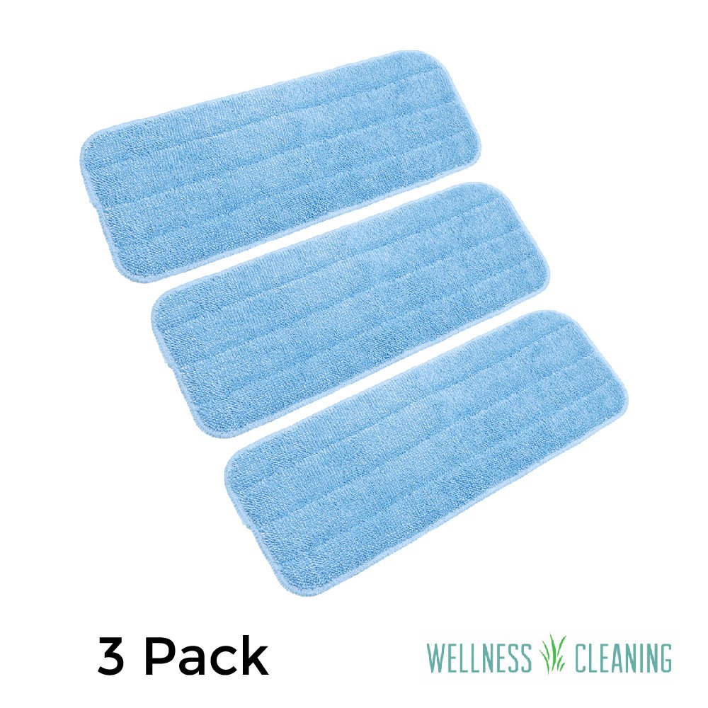 Microfiber Mop Pads 3 Pack Reusable Replacement Heads Large