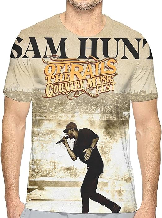 Sam Hunt Man's Shirt Classic 3D Printed Short Sleeved Round Neck T Shirts Clothing