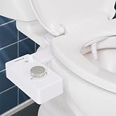 TUSHY Classic 3.0 Bidet Toilet Seat Attachment, Brushed Nickel | Non-Electric, Self Cleaning Water Sprayer, Adjustable Pressure Nozzle, Angle Control, Easy Home Installation
