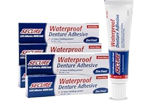 Pack of 5 x SECURE Denture Adhesive - 1.4 oz