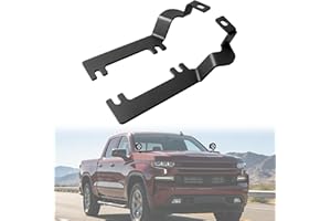 Hood Hinge Ditch Light Mounting Brackets Compatible with Chevy Silverado 1500 2019-2022, Heavy Duty Steel LED Pod Light Mount