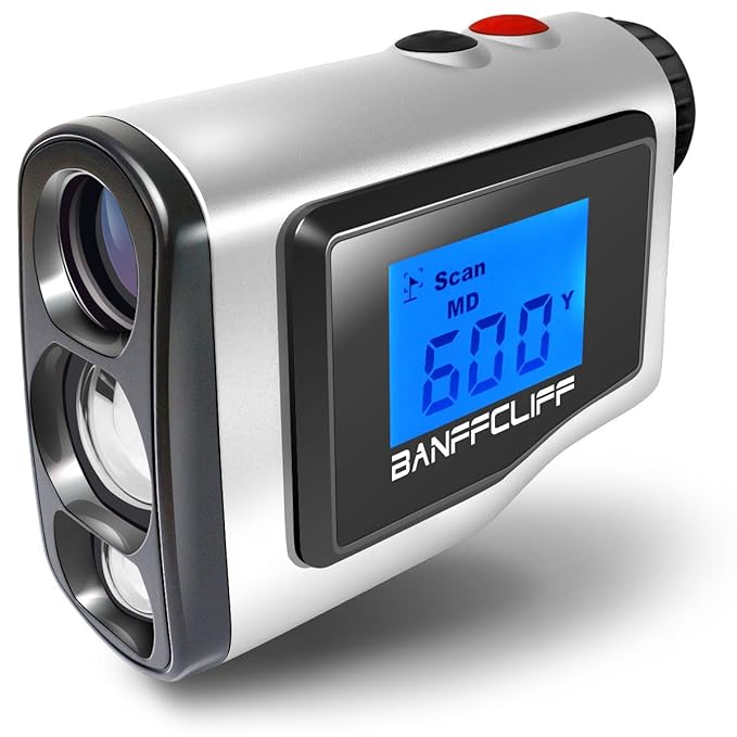 BanffCliff Laser Rangefinder, 656Yard/ 600M Outdoor Hunting Golf Range