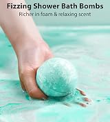 New Miuz Menthol Fizzing Eucalyptus Peppermint Epsom Salt Bath Bomb Sore Muscle view 5