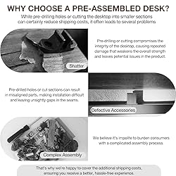 TEMI Small Computer Desk Folding Table - No