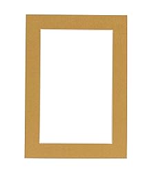 12x16 Mat for 11x14 Photo - Precut Rattan Beige