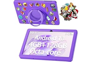 SGIN 10.1 Inch Tablet, 4GB RAM 128GB ROM, Android 13 Tablets, Octa-Core 2.0Ghz Processor, 1280 * 800 IPS Screen, 2MP+8MP Came