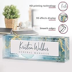 Custom Office Name Plate for Desk - Desk Name Plate
