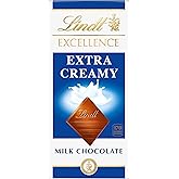 Lindt EXCELLENCE Extra Creamy Milk Chocolate Candy Bar, Milk Chocolate, 3.5 oz. Bar
