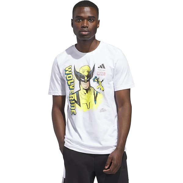 Adidas Men's Adidas x Marvel Deadpool and Wolverine Graphic T